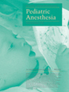PEDIATRIC ANESTHESIA雜志封面